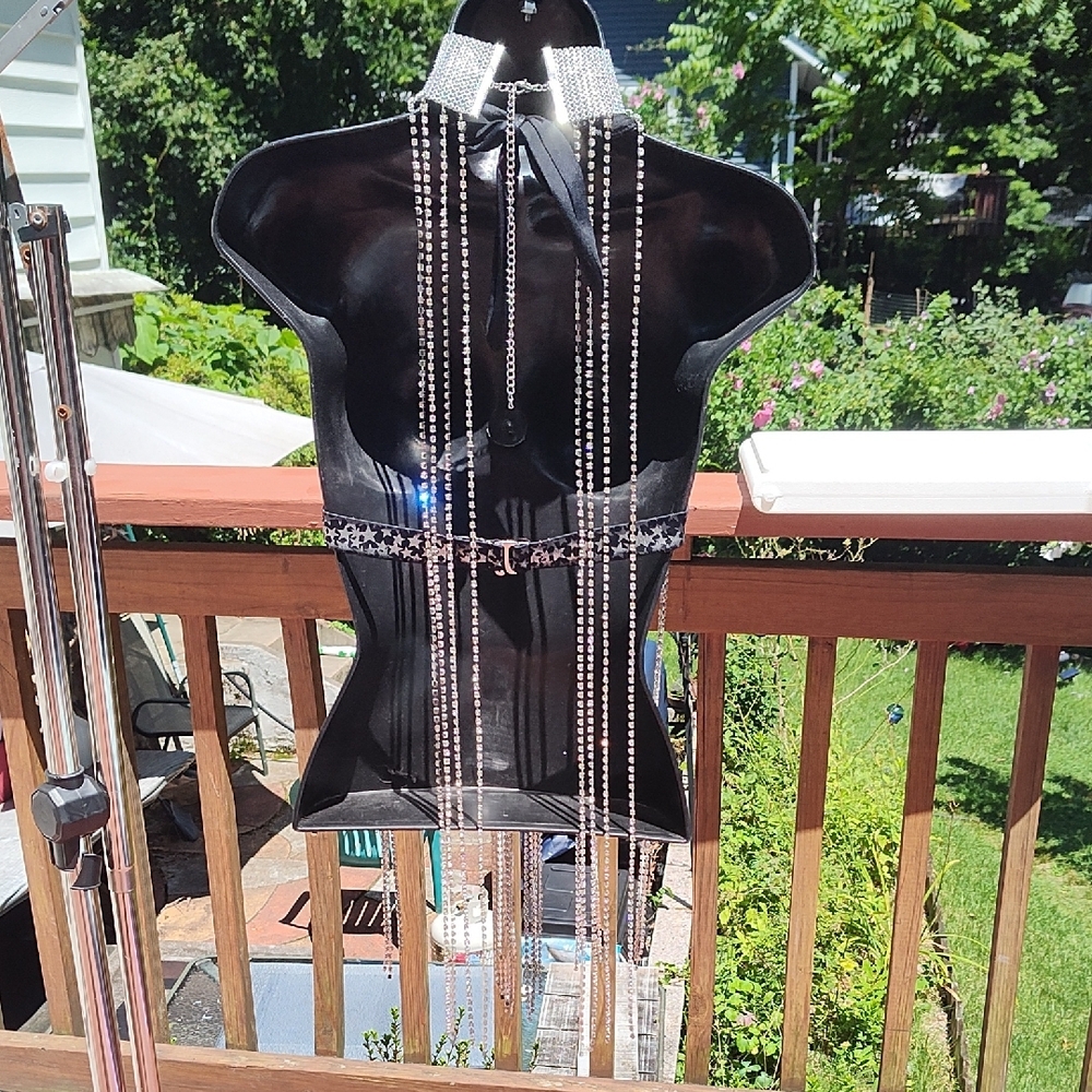 Silver Rhinestone Halter Top - Picture 3 of 8